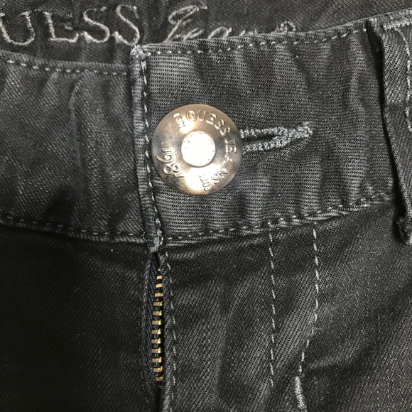 Guess Daredevil Boot Cut Jeans-Black-Size 27 - Picture 6 of 6
